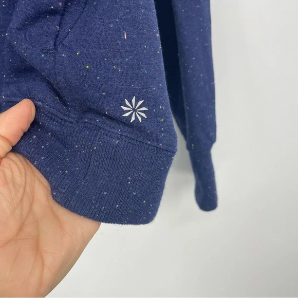 Athleta Girl speckled sweatshirt with pockets XXL would fit womens XS - Picture 5 of 6